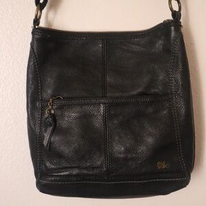 The Sak iris leather hobo bag black medium